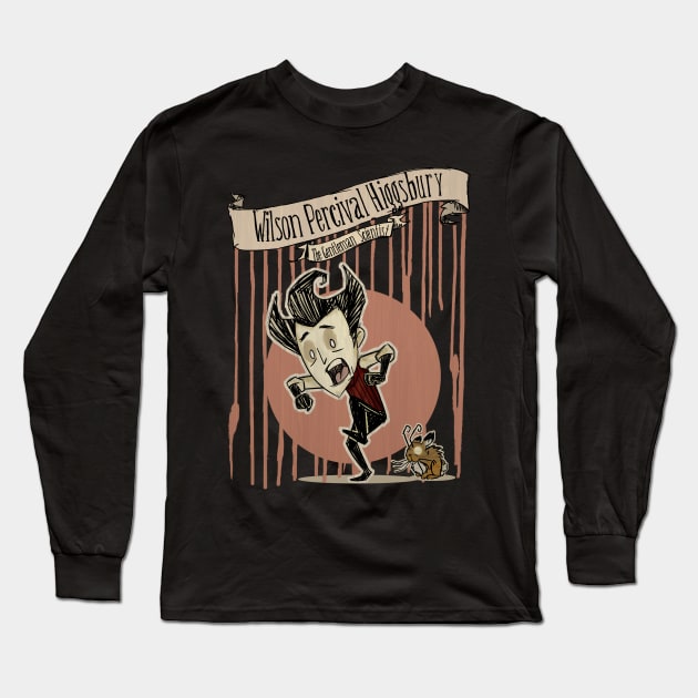 Don't Starve- Wilson Long Sleeve T-Shirt by Visual_Discord